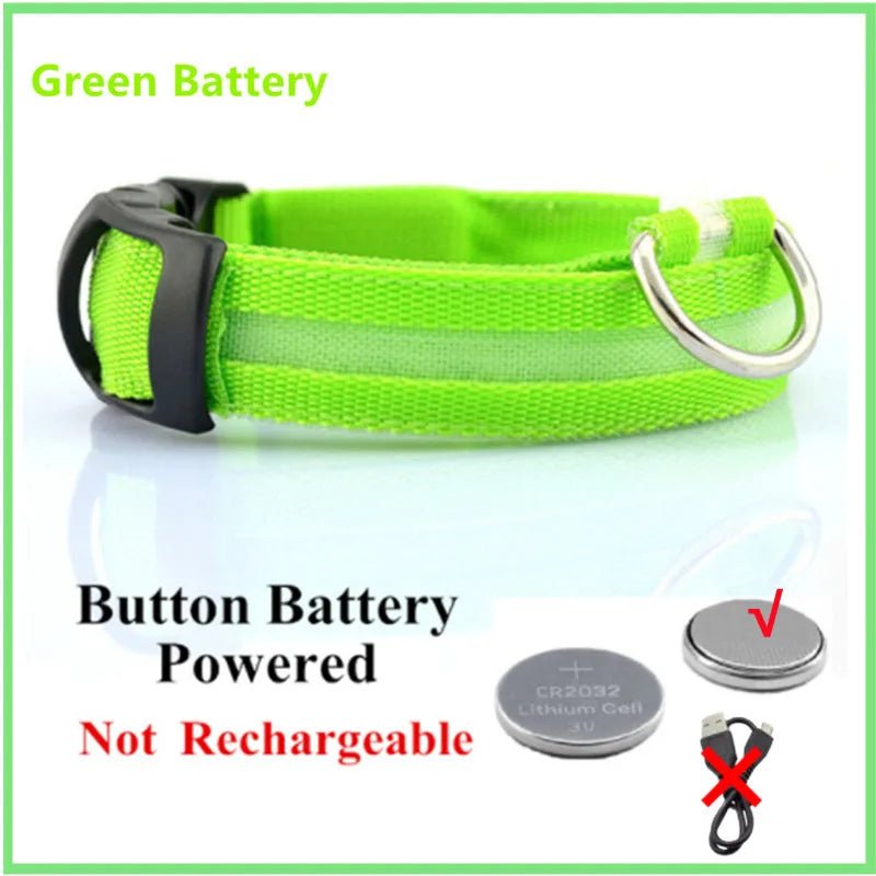 3 Modes Dog Luminous Charge Collar Led Usb Cat Dogs Collars Detachable Night Led Glow Dog Loss Prevention Collar Pet Accessories - Ammdog.com