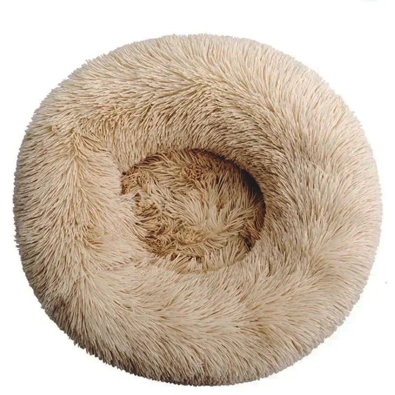 40 - 90cm Round Pet Bed for Large Dog Bed Super Soft Cat Bed Long Plush Dog House for Medium Dog House Winter Warm Sleeping - Ammdog.com