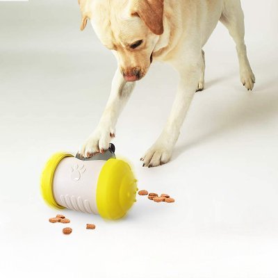 Distributeur de Croquettes pour Chien - BrainChase™ - Jaune - Ammdog.com