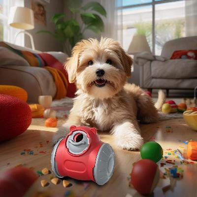 Distributeur de Croquettes pour Chien - BrainChase™ - Rouge - Ammdog.com