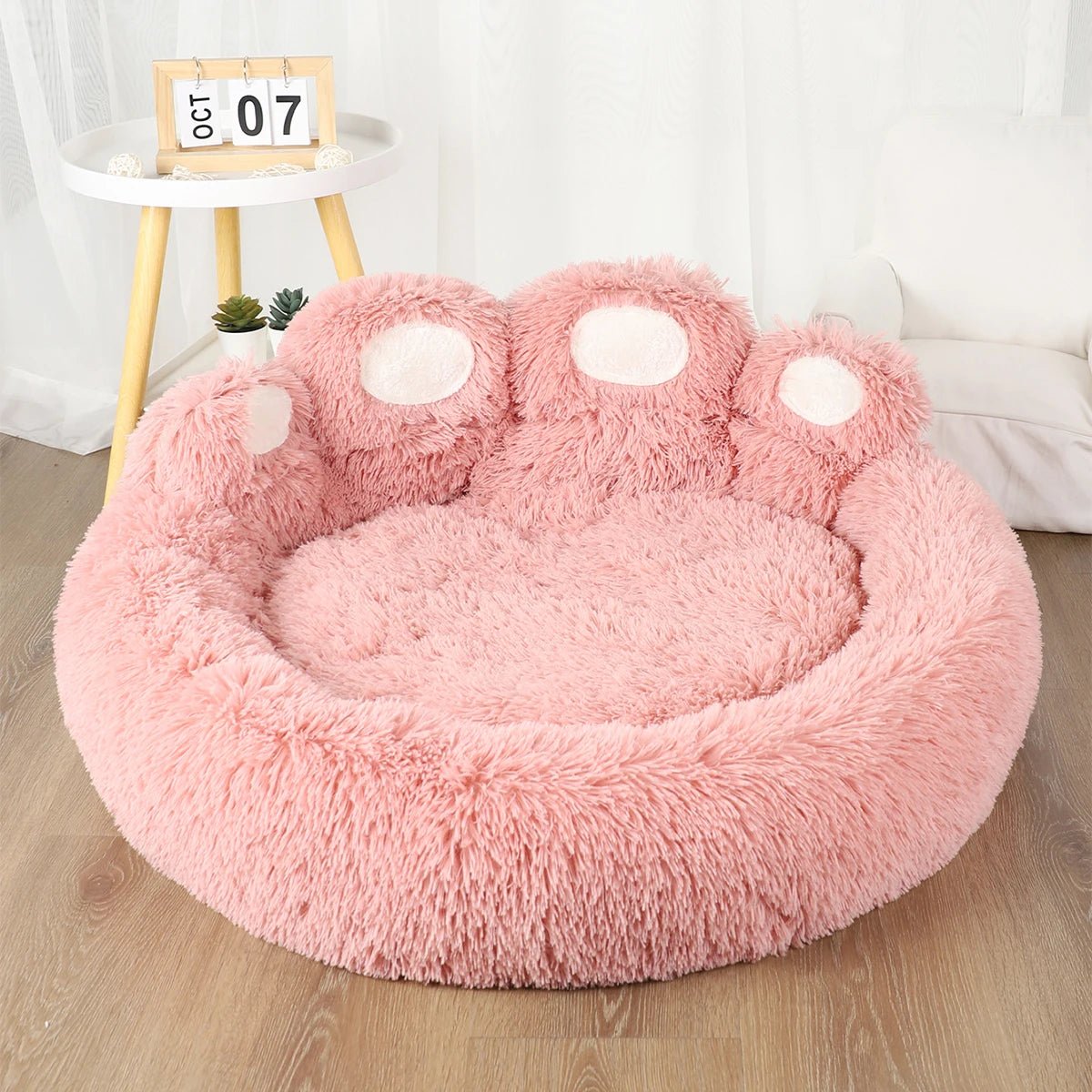 Fluffy Dog Bed Plush Kennel Accessories Pet Products Large Dogs Beds Bedding Sofa Basket Small Mat Cats Big Cushion Puppy Pets - Ammdog.com