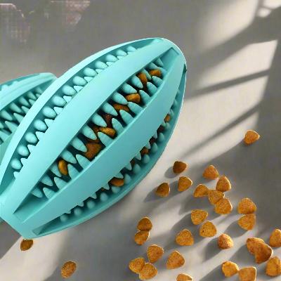 Jouet Interactif pour Chien - ChewBounceBall™ - Bleu Clair - Ammdog.com