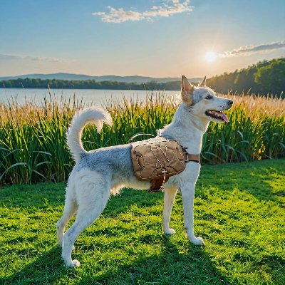 Sac à dos pour chien - BackpackDogHarness™ - Marron - Ammdog.com